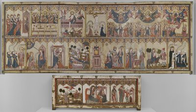 Retable and Frontal of the Life of Christ and the Virgin, Ayala Altarpiece by Spanish School