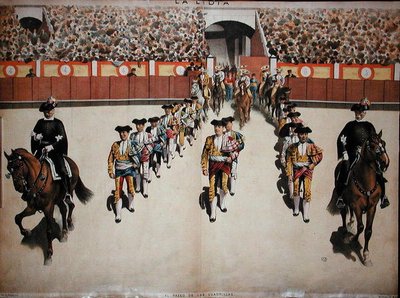The Entry of the Toreadors with their Quadrille in to the Arena, c.1885 by Spanish School