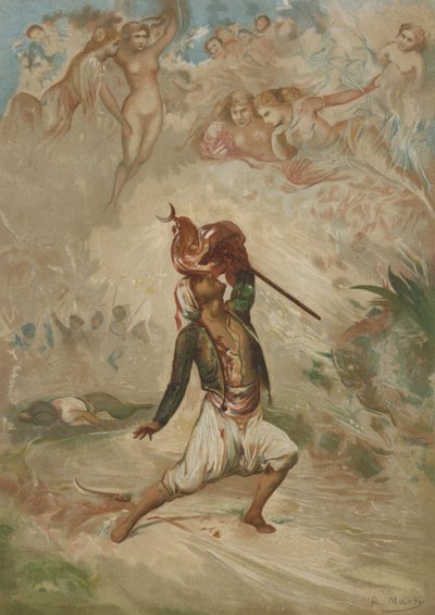 The Houris of the Prophet by Spanish School