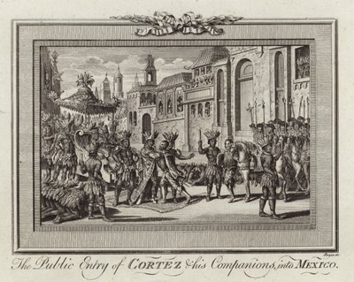 The Public Entry of Cortez by Spanish School