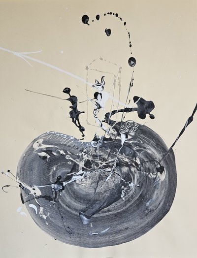 Abstract Swirl Splatter by Stefano Mazzolini