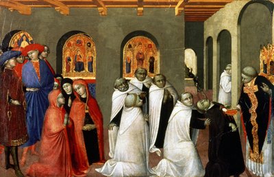The Miracle of the Holy Sacrament, from the Predella of the Altar of the Holy Eucharist, 1423 by Stefano Sassetta