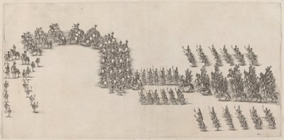 A Procession of Sixty Cavaliers and Torch Bearers by Stefano della Bella