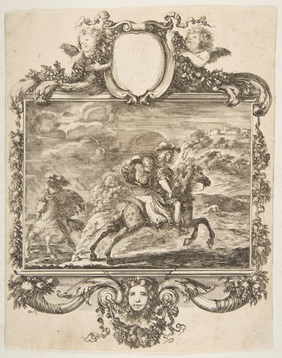 A Cavalier and a Lady on Horseback by Stefano della Bella