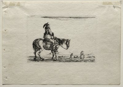 Caprices: Mounted Cavalier by Stefano della Bella
