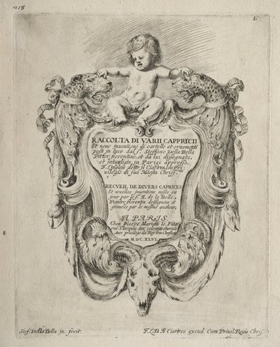 Collection of Various Caprices and New Designs of Cartouches and Ornaments by Stefano della Bella