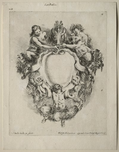 Collection of Various Caprices and New Designs of Cartouches and Ornaments: No 11 by Stefano della Bella