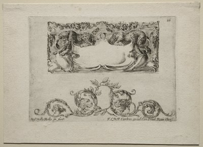 Collection of Various Caprices and New Designs of Cartouches and Ornaments: No 16 by Stefano della Bella