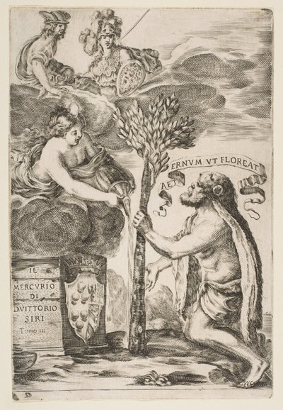 Frontispiece for Il Mercurio, III: Hercules Planting His Club by Stefano della Bella
