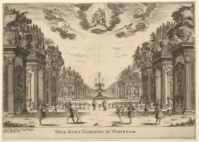 Garden of Venus, 3rd Scene: The Marriage of the Gods by Stefano della Bella