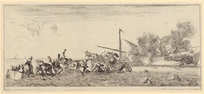 Military Procession, Sheet 2 of the Series "Peace and War" [Et pace, et bello] by Stefano della Bella