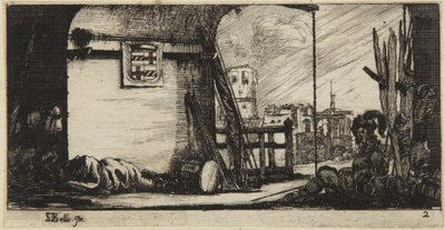 No. 2, from Drawing of Some Troop Movements by Stefano della Bella