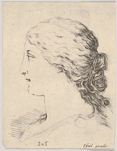 Head of a Woman, in Profile, from 