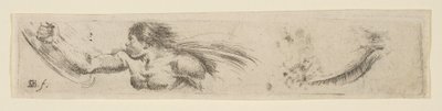 Plate 19: Torso of a Man with a Shield and Eye Study, from 