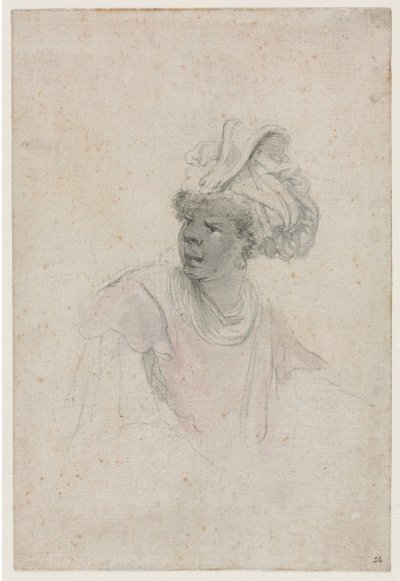 Study of a Moor, Facing to the Left by Stefano della Bella