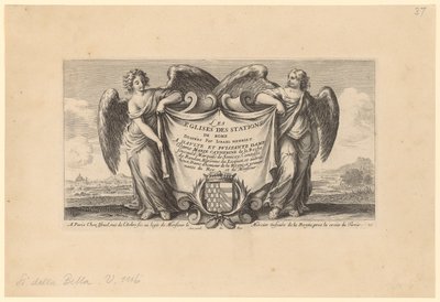 Title Page to "The Churches of the Stations of Rome" by Stefano della Bella