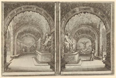 Two Representations of a Grotto in Different Perspectives by Stefano della Bella