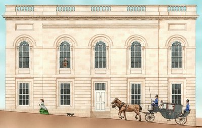 Armagh Robinson Library, Armagh, N. Ireland: exterior in 1852, 2001 by Stephen Conlin