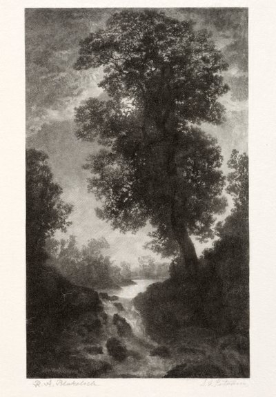A Waterfall by Moonlight by Stephen Greeley Putnam