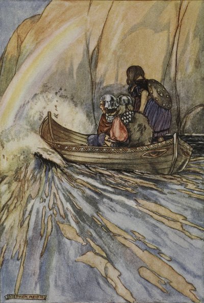 Bear us swiftly, Boat of Mananan, to the Garden of Hesperides, illustration from 