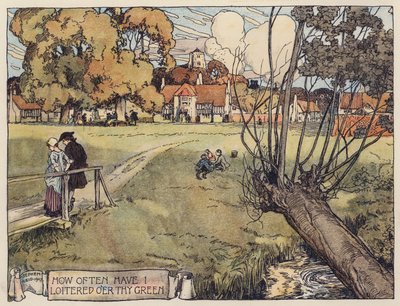 Illustration for The Deserted Village by Oliver Goldsmith by Stephen Reid