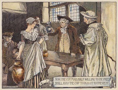 Illustration for The Deserted Village by Oliver Goldsmith by Stephen Reid