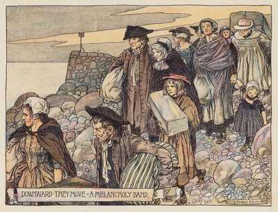Illustration for The Deserted Village by Oliver Goldsmith by Stephen Reid