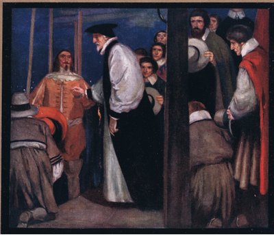 Laud Entering the Barge at Lambeth to Go to the Tower by Stephen Reid