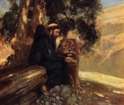 Saint Jerome and the Lion by Stephen Reid