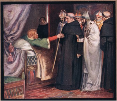 St Anselm Refusing the Archbishopric by Stephen Reid