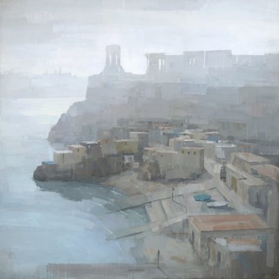 Misty Mediterranean Town by Steve Mitchell