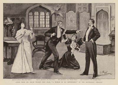 Scene from the play, A Woman of No Importance, by Oscar Wilde by Stewart Browne