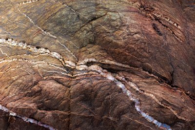 Earthy Veined Rock by Studio Meikle