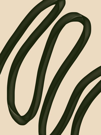 Fluid Green Curves by Studio Palette