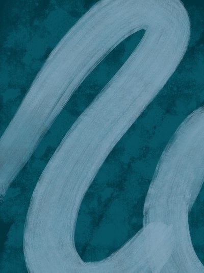 Fluid Teal Lines by Studio Palette