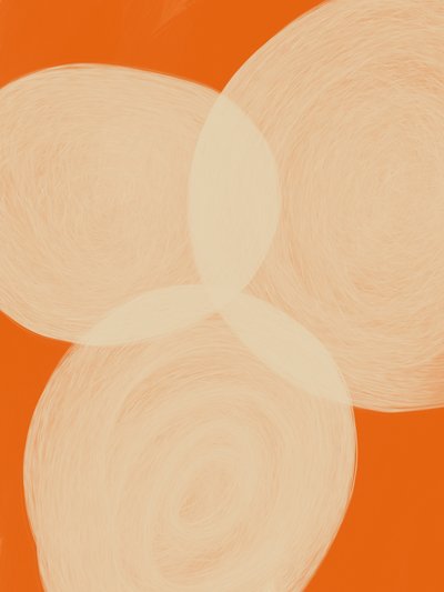Serene Orange Shapes by Studio Palette