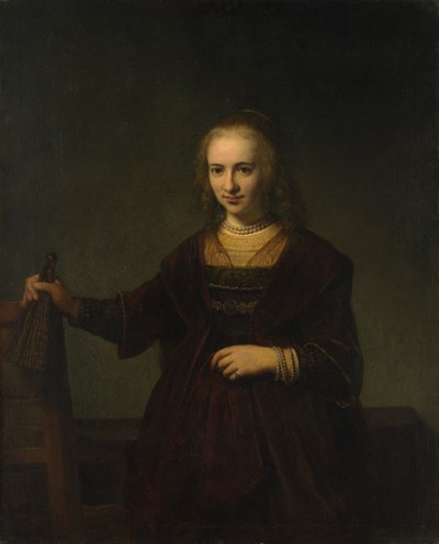 Portrait of a Woman by Style of Rembrandt