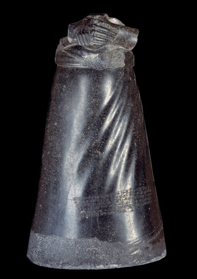 Lower Half of the Diorite Statue of Manishtusu by Sumerian Mesopotamian School