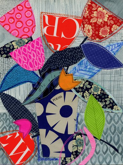Eclectic Flower Collage by Susan Black