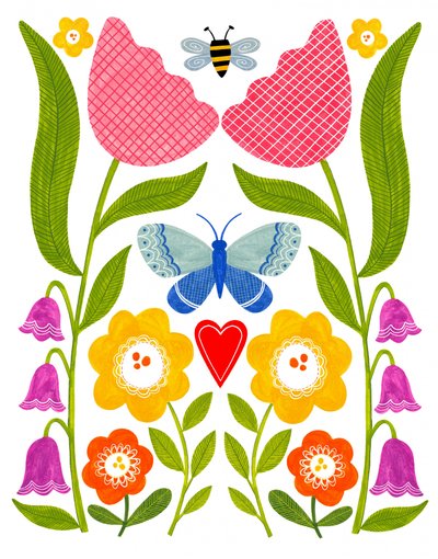 Folk Art Garden by Susan Black