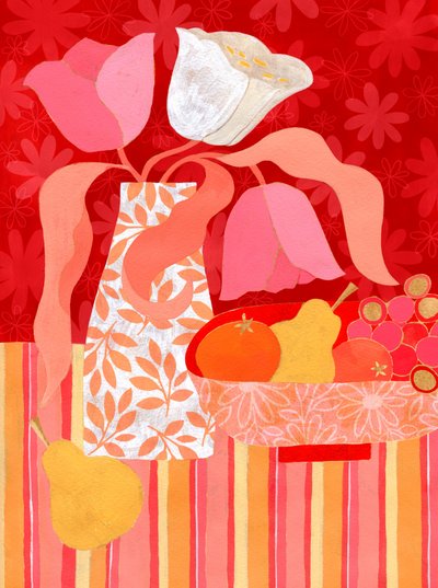 Vibrant Floral Still Life by Susan Black