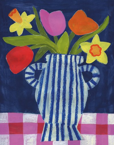 Vibrant Spring Flowers by Susan Black