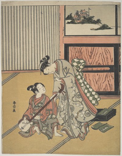 The Music Lesson by Suzuki Harunobu