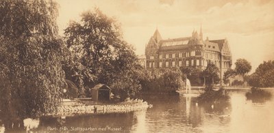 Malmo: View from Slottsparken with the Museum by Swedish Photographer