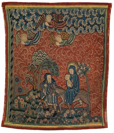 Tapestry Depicting the Flight into Egypt, Probably Made in the Convent of Gnadental, Basel by Swiss School