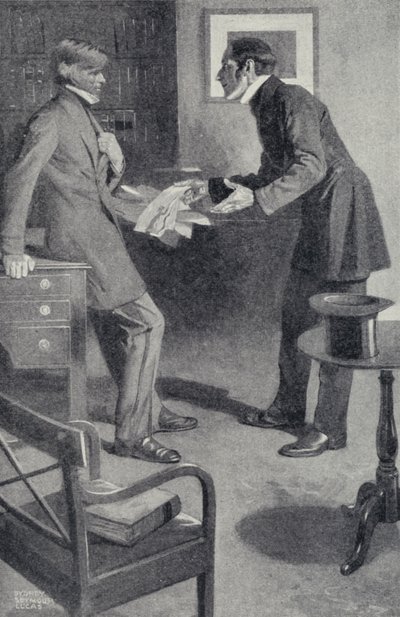 John Stuart Mill Brings to His Friend, Thomas Carlyle, the Terrible News That a Careless Girl Has Burned His Manuscript by Sydney C Lucas