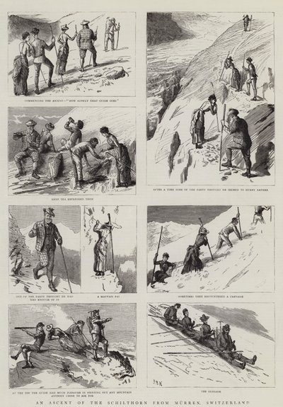 An Ascent of the Schilthorn from Murren, Switzerland by Sydney Prior Hall