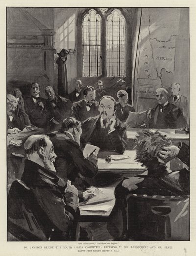 Dr Jameson before the South Africa Committee, Replying to Mr Labouchere and Mr Blake by Sydney Prior Hall