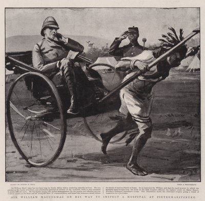 Sir William Maccormac on his Way to Inspect a Hospital at Pietermaritzburg by Sydney Prior Hall