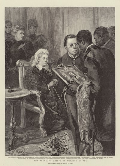 The Bechuana Chiefs at Windsor Castle by Sydney Prior Hall